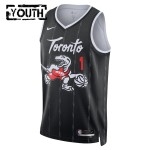 Maillot NBA Toronto Raptors Grady Dick Nike 2025-26 City Edition Noir Swingman - Enfant